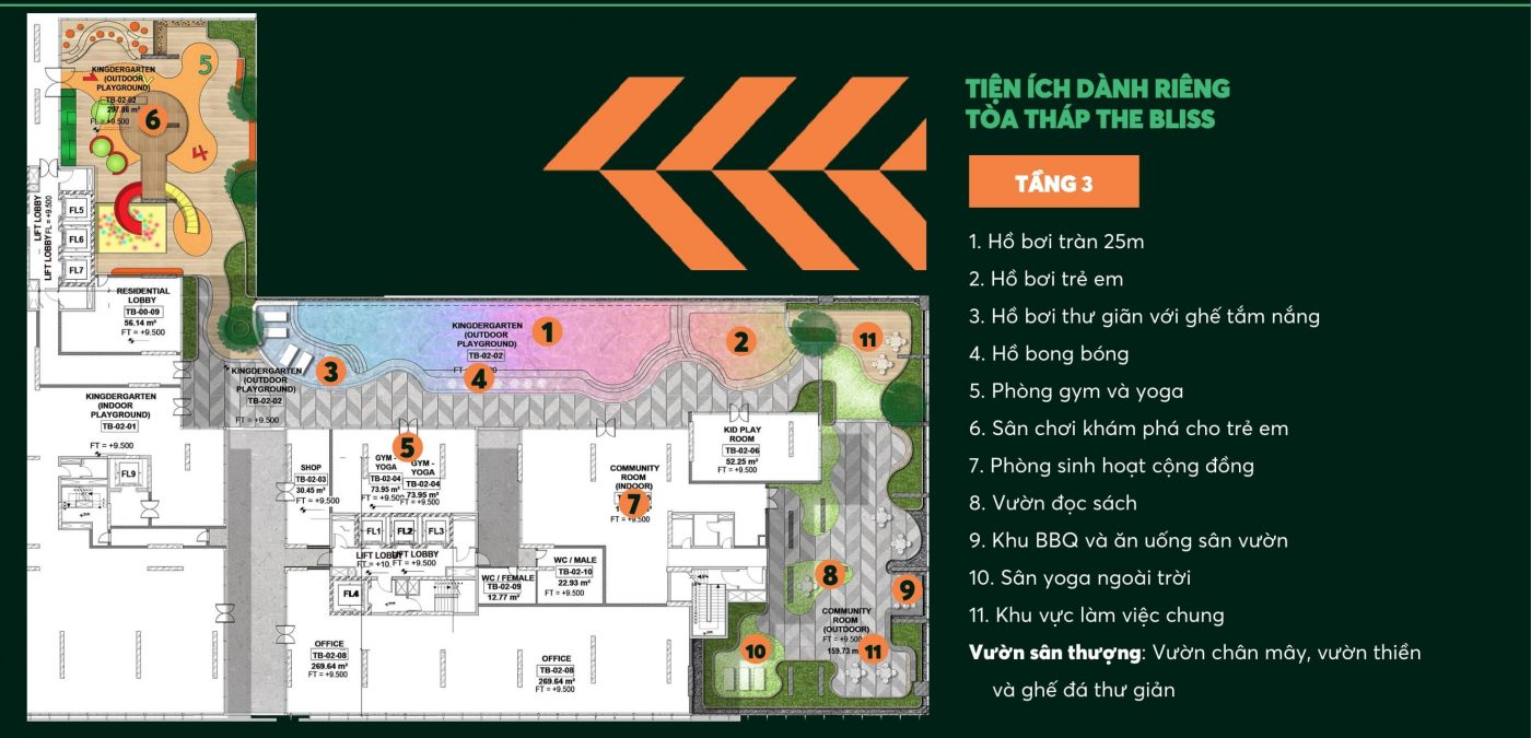tien ich thap bliss du an can ho urban green kusto home thu duc