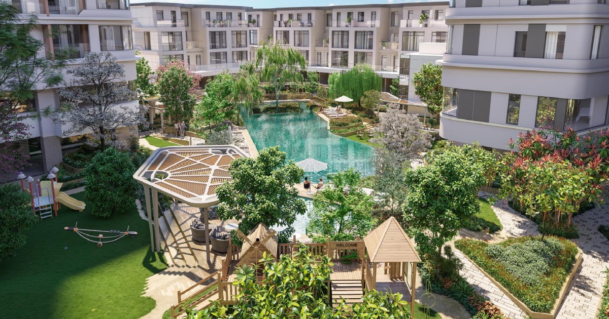 khu vuc ho boi va tien ich tang tret